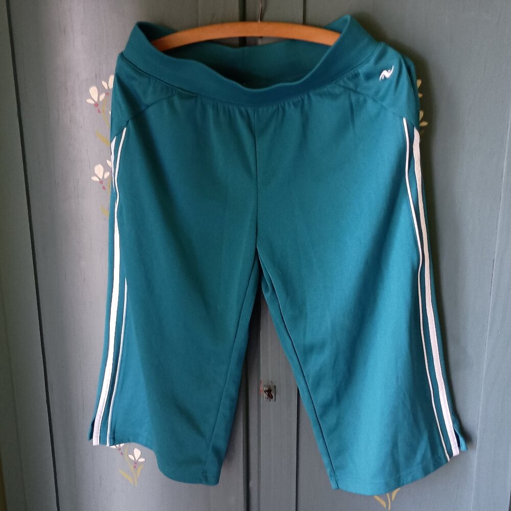 Teal Capri Athletic Works Women's Pants Size S (4-6)